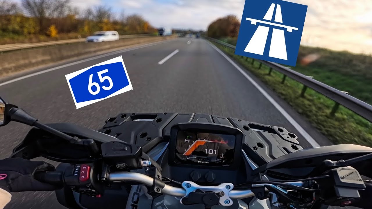 Erstes mal Autobahn mit der CFORCE 1000 Touring von 2024.