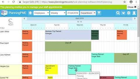Task Management : Events creation on PlanningPME Web Access