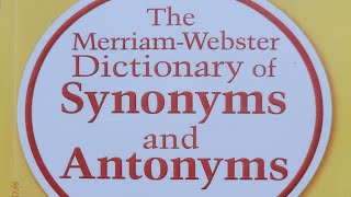 한션 Sean : DAY 26 / 43 《 The Merriam-Webster Dictionary of Synonyms & Antonyms 》