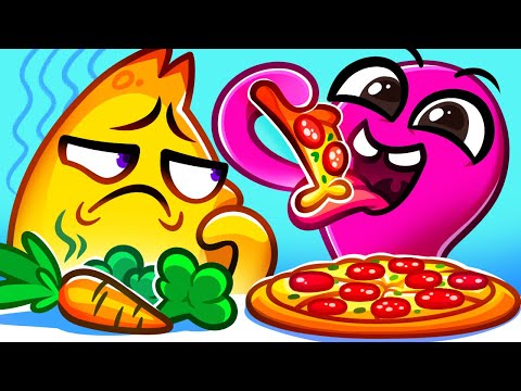 Learn to Share Food 🍔🍕🌭 | Kids Songs And Nursery Rhymes