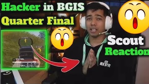 Hacker In BGIS Quarter Finals 😱| Scout Reaction On Hacking In BGIS |Team ONLY GLITCH Hacking?#hacker