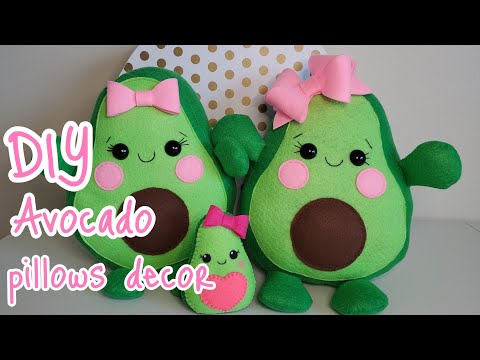 DIY Avocado 🥑 Pillows decor/ DIY Cojines de Aguacate 🥑