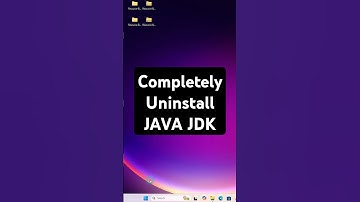 How to Completely Uninstall JAVA JDK in Windows 11  Delete JAVA JDK