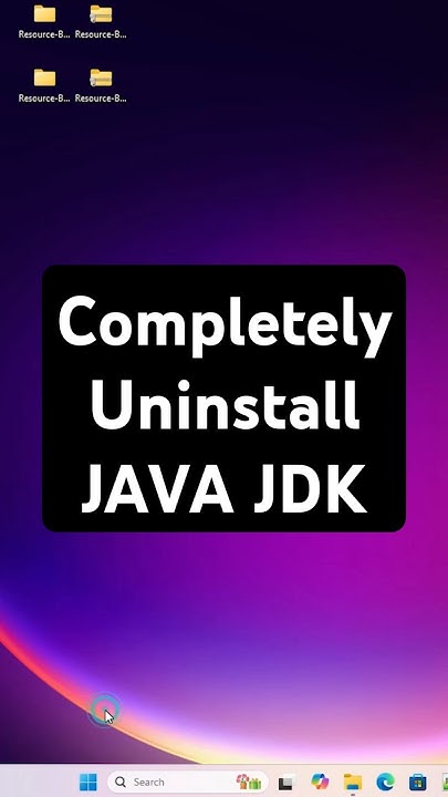 How to Completely Uninstall JAVA JDK in Windows 11 Delete JAVA JDK ...