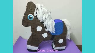 Como hacer una piñata de caballo / como hacer una piñata de cartón