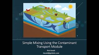 Simple Mixing using the Contaminant Transport Module