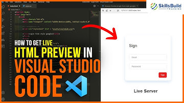 Live HTML-voorbeelden bekijken in Visual Studio [VS] Code (Live Server Training)