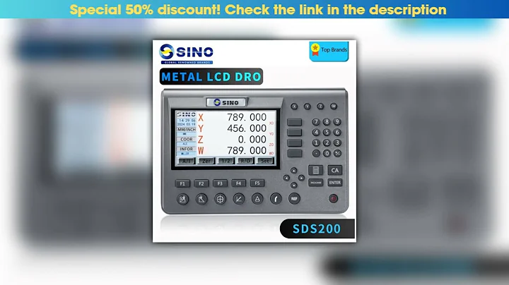 Deal SINO High-end SDS200 Metal 4 Axis LCD Digital Readout Kits Test Intrusment Glass Linear Scale•