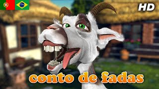 Um alegre conto de fadas sobre uma cabra e fantasmas - Conto de fadas com canções en portugues 2021