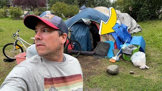 I Was Chased Out Of An Anchorage Homeless Camp (Super Sketchy)