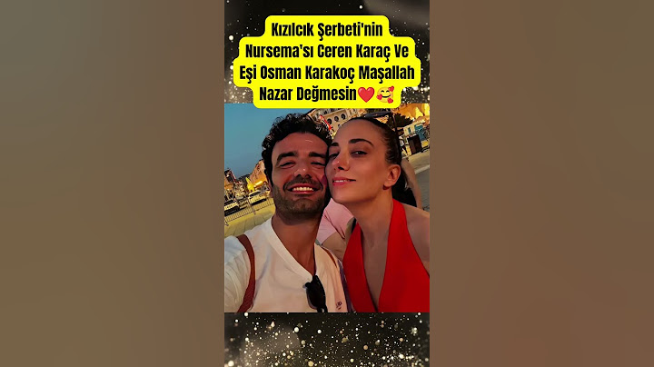 Kızılcık Şerbeti'nin Nursema'sı Ceren Karaç Ve Eşi Osman Karakoç Maşallah #shorts #paraisletmecisi