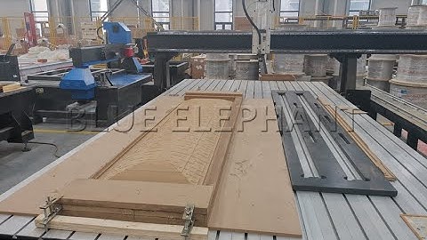 Blue Elephant 2040 cnc router machine carving wooden coffin board