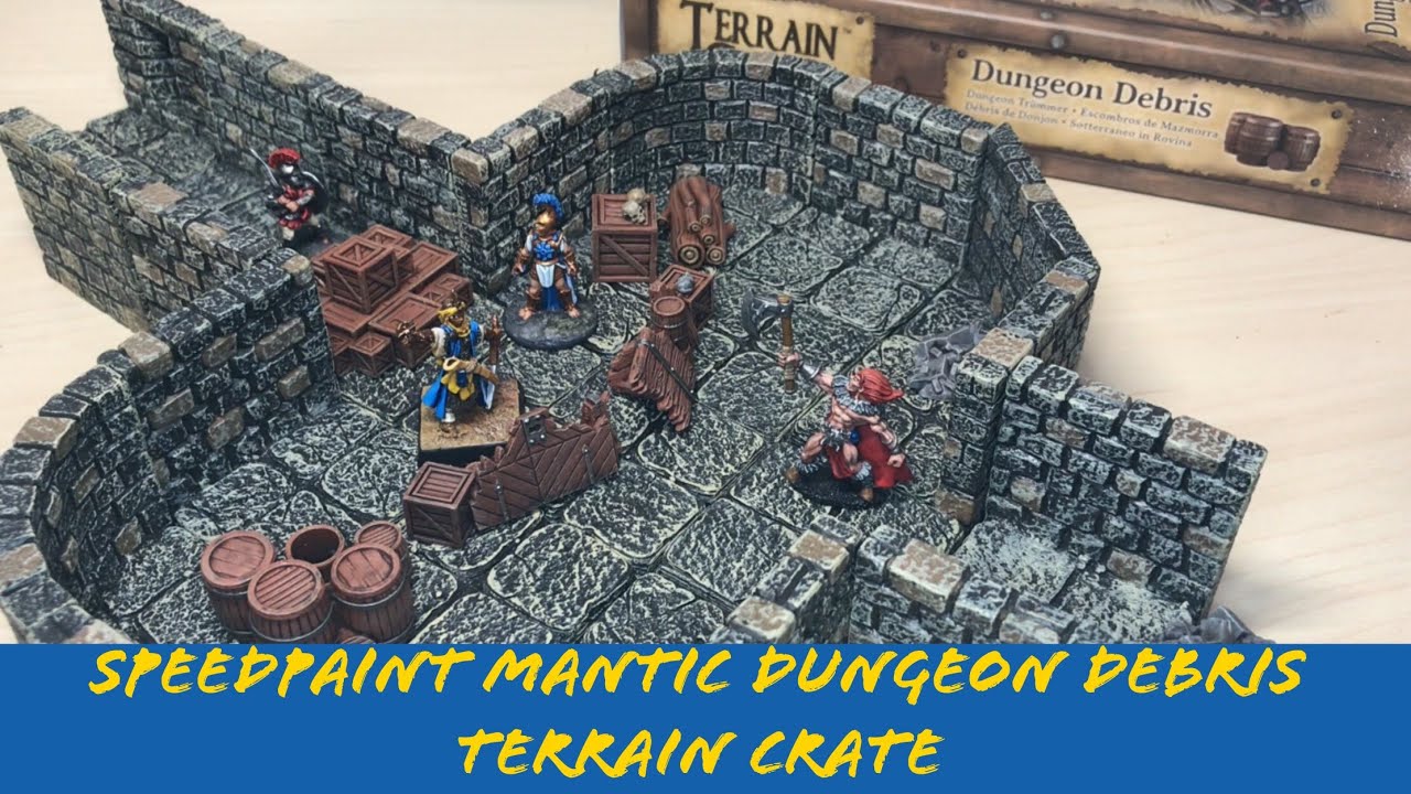 How To Speedpaint Mantic Dungeon Debris Terrain Crate