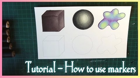 TUTORIAL -  How to use alcohol markers (Graph