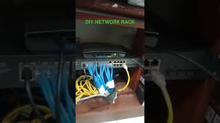 DIY NETWORK RACK SIMPLE BUT WORK Properly #shorts #networkengineers