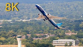 Spectacular Boeing 777X Vertical Takeoff in Stunning 8K! You've Never Seen Anything Like This!