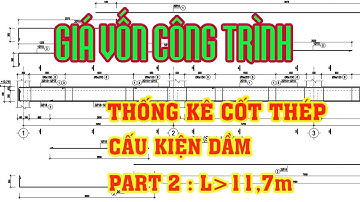 Thống kê cốt thép cấu kiện dầm BTCT  ( Phần 2 ) : Giá vốn công trình (project cost price)