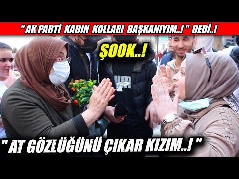 AKP'li kadının söylediklerini duyunca Teyze araya girdi, tartışma çıktı..!