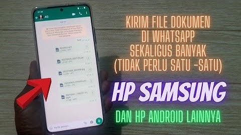Cara Kirim Sekaligus Banyak Foto Atau Video Dalam Bentuk File Dokumen Di Whatsapp - Cara Baru
