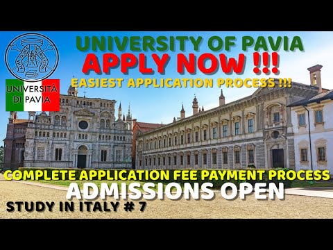 How to pay application fee of University of Pavia Italy Explained in Urdu - اردو, and हिन्दी - Hindi