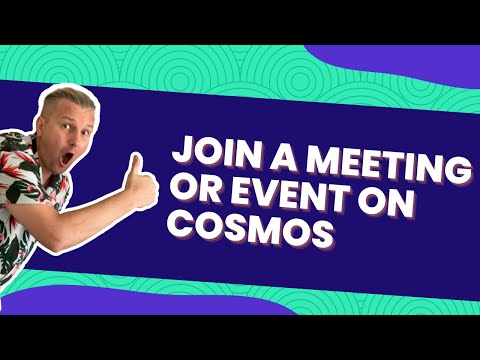 How to join a meeting on Cosmos (cosmos.video)