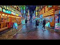 Tokyo Heavy Rain Mini Night Walk in Shinjuku, Japan • 4K HDR