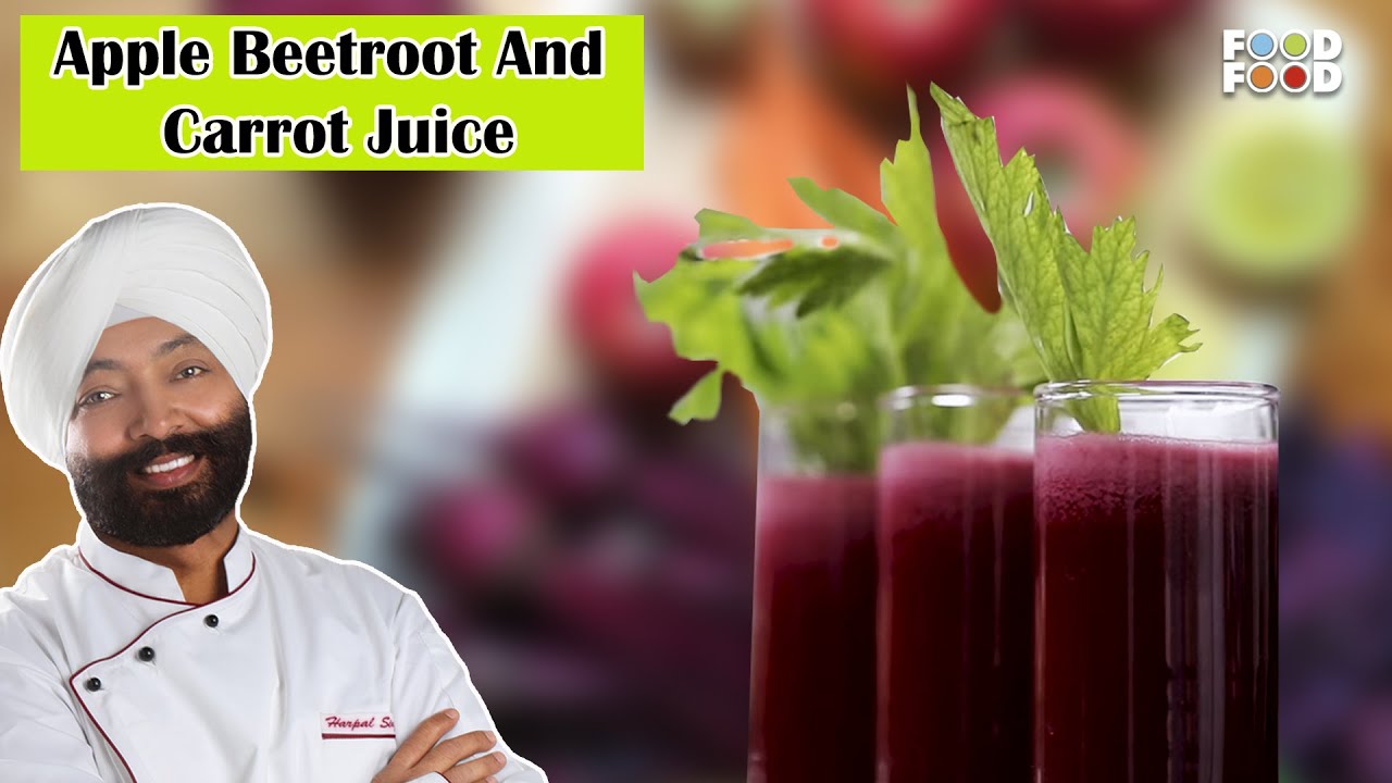 Apple Beetroot And Carrot Juice | एप्पल बीटरूट और कैरट ज्युस | FoodFood