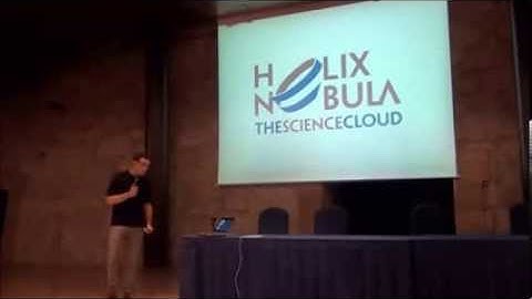 Ramon Medrano, CERN speaking about Helix Nebula at Oviedo, Spain, School of Computing Engineering
