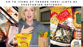 TRADER JOES HAUL + lots of vegetarian options!