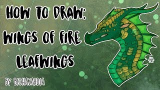 HOW TO DRAW: LeafWing - Wings of Fire - Featuring Sundew