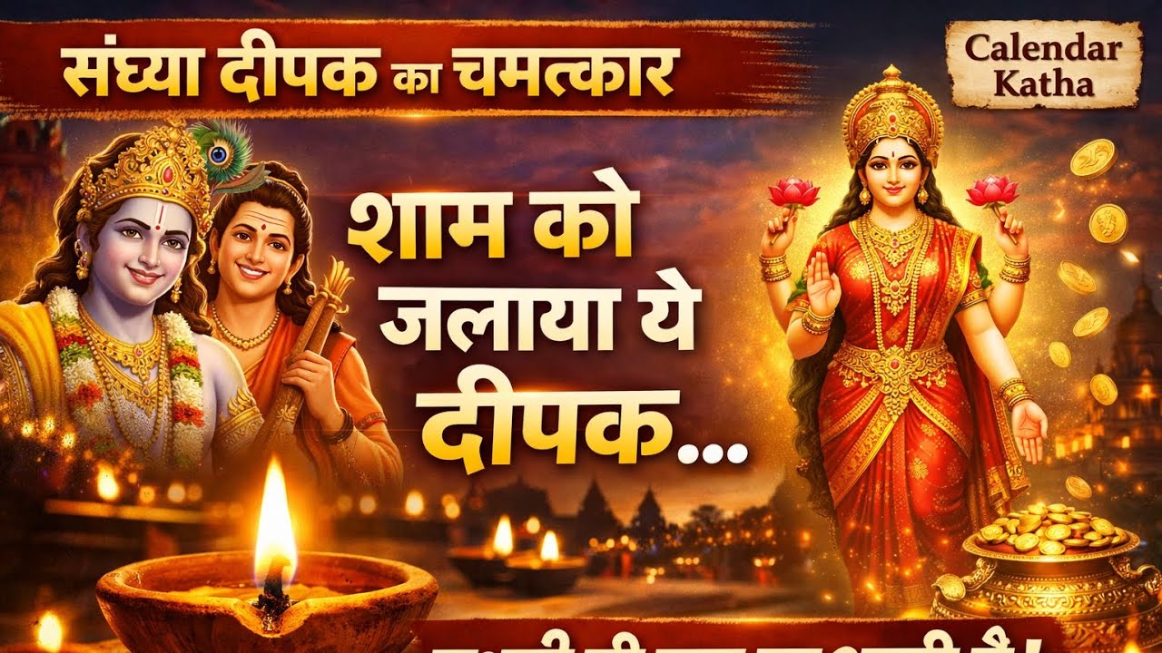 संध्या दीपक का चमत्कार। शाम को जलाया ये दीपक। लक्ष्मी जी खुद घर आती हैं! 