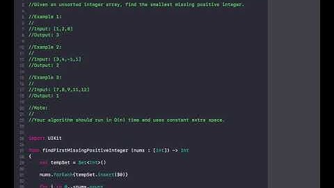 First Missing Positive in Swift