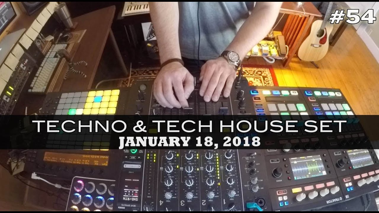 Techno Tech House Mix Deep Underground House Dance January 18, 2018 60 Minutes