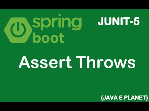 How to use Assert Throws in JUNIT-5 || Spring Boot || Java #junit  #springboot  @javaeplanet5250