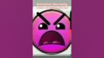 Geometry Dash Difficulty Faces Animation #shorts #geometrydash