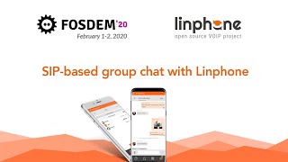 FOSDEM 2018 - SIP-based group chat with Linphone screenshot 1