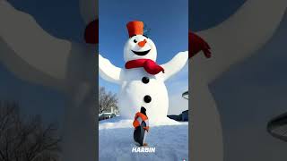 Look! The snowman is dancing!