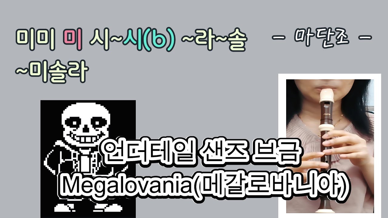 언더테일 샌즈 브금(UNDERTALE) -메갈로바니아(Megalovania)