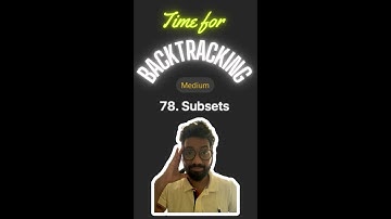 Backtracking simplified | Leetcode 78 Subsets