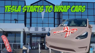 Tesla Is Wrapping Cars