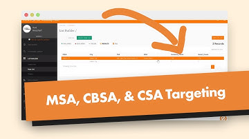 Beyond MSA: Using CSA and CBSA to Target Guests & Customize Reports