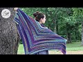 Aura Mountain Shawl | How to crochet a shawl | Easy Crochet Shawl Pattern