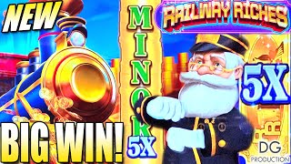 💥NEW💥OMG😱 RAILWAY RICHES CONDUCTOR'S CASH SPIN IT GRAND SLOT MACHINE LAS VEGAS CASINO VENETIAN