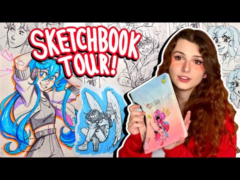 ☆Hand Injury & Art School Sketchbook Tour!☆