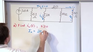 Lesson 4 - LR Natural Response Circuit Problems, Part 1 (Engineering Circuits)