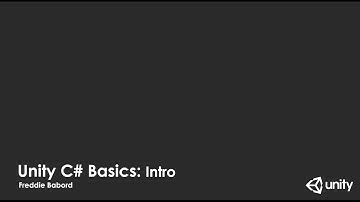 Unity C# Programming Basics: Intro