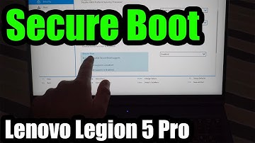 How to disable Secure Boot? (Lenovo Legion 5 Pro laptop)