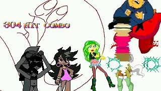 Mugen Kitty Kattswell, Panty, Milk And Chloe vs Stan Smith, Abby, Kirby1105 and Sunset Shimmer