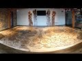 Mosaic Wood Floor - How It's Made - Rails Steakhouse