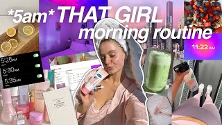 trying the VIRAL *5am* THAT GIRL morning routine (is it worth the hype?)
